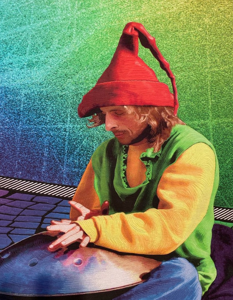 "Hanging at the Pompidou" by Caryl Bryer Fallert-Gentry - Gentleman